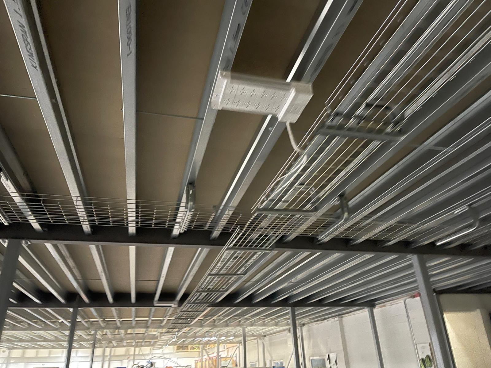 Commercial cable containment installation